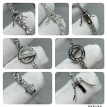 Hermes OT Square Diamond Bracelet