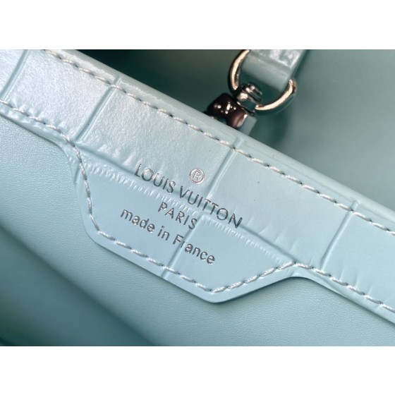 𝐋𝐎𝐔𝐈𝐒𝐕𝐔𝐈𝐓𝐓𝐎𝐍 M48865 blue crocodile pattern silver buckle