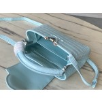 𝐋𝐎𝐔𝐈𝐒𝐕𝐔𝐈𝐓𝐓𝐎𝐍 M48865 blue crocodile pattern silver buckle