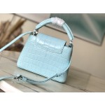 𝐋𝐎𝐔𝐈𝐒𝐕𝐔𝐈𝐓𝐓𝐎𝐍 M48865 blue crocodile pattern silver buckle