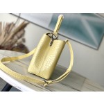 𝐋𝐎𝐔𝐈𝐒𝐕𝐔𝐈𝐓𝐓𝐎𝐍 M48865 yellow crocodile pattern silver buckle