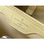 LOUIS VUITTON M48865 Yellow Crocodile Silver Buckle