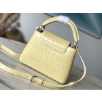 𝐋𝐎𝐔𝐈𝐒𝐕𝐔𝐈𝐓𝐓𝐎𝐍 M48865 yellow crocodile pattern silver buckle