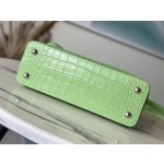 𝐋𝐎𝐔𝐈𝐒𝐕𝐔𝐈𝐓𝐓𝐎𝐍 M48865 green crocodile pattern silver buckle