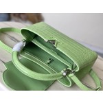 𝐋𝐎𝐔𝐈𝐒𝐕𝐔𝐈𝐓𝐓𝐎𝐍 M48865 green crocodile pattern silver buckle