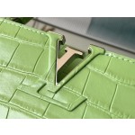 𝐋𝐎𝐔𝐈𝐒𝐕𝐔𝐈𝐓𝐓𝐎𝐍 M48865 green crocodile pattern silver buckle