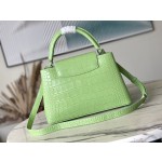 𝐋𝐎𝐔𝐈𝐒𝐕𝐔𝐈𝐓𝐓𝐎𝐍 M48865 green crocodile pattern silver buckle