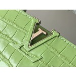 𝐋𝐎𝐔𝐈𝐒𝐕𝐔𝐈𝐓𝐓𝐎𝐍 M48865 green crocodile pattern silver buckle