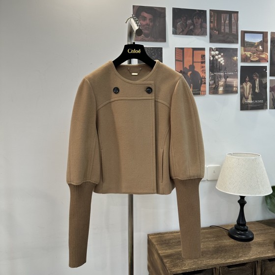 Chloe Wool Coat Coat G83 (consult customer service to confirm size before placing an order)