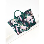 CHANEL print ➕ Wooden pearl logo beach bag model number AS3257