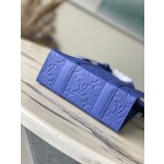 Louis Vuitton M46453 Blue Full Leather Mini Men's Bag Collection