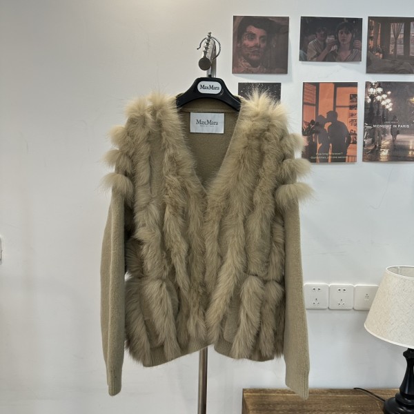 MaxMara Fox Fur Coat G72 (Please consult customer service to confirm the size before placing a custom order)
