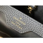 𝐋𝐎𝐔𝐈𝐒𝐕𝐔𝐈𝐓𝐓𝐎𝐍 N83103 Black and Red Ostrich Pattern Capuchines Handbag