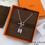 Hermes Lock Necklace