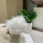 圣诞节 普拉达挂球毛线帽