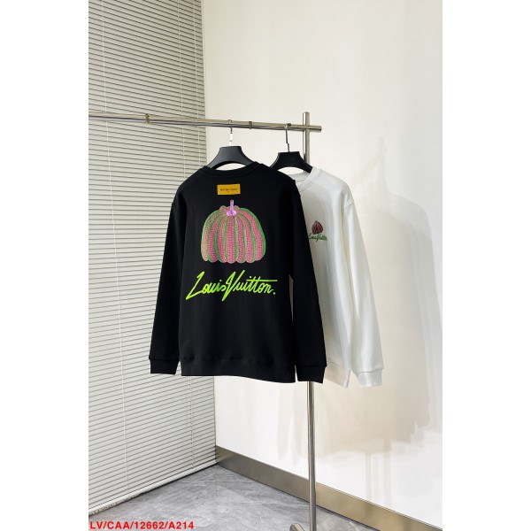 Louis Vuitton 𝟐𝟎𝟐𝟑𝟑 Autumn and Winter Latest Exclusive Pumpkin Series Heavy Craft Round Neck Sweater