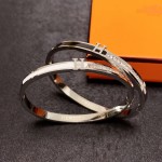 Hermes Diamond H Letter Bracelet