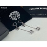 Crow Heart Dark Skull Cross Crown Earrings