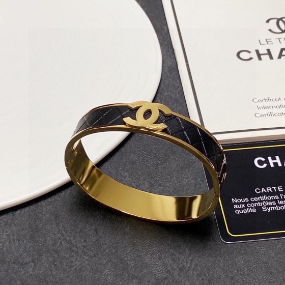 CHANEL Leather Bracelet