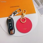 Christmas themed round card keychain