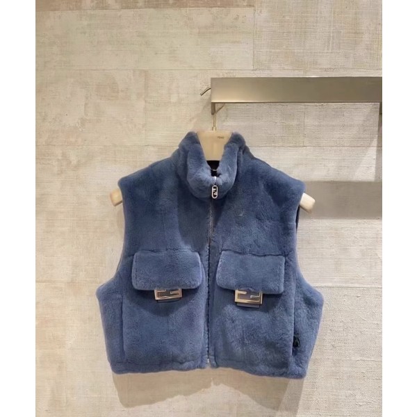 Fendi imported mink coat vest (consult customer service to confirm size before placing a custom order)
