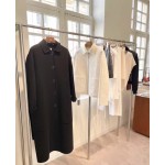 Hermes cashmere coat black, white, orange yellow (consult customer service to confirm size before placing an order)