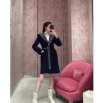 Dior Double sided Wool Mulberry Silk Coat Q14 (Consult customer service to confirm size before placing an order)
