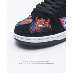 Nike Neckface x Nike SB Dunk Low Black Halloween Skateboarding Shoe