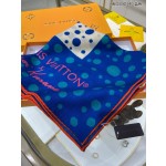 LOUIS VUITTON pumpkin printed cashmere square scarf