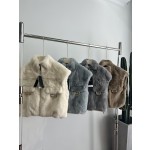 Fendi Rex Rabbit Fur Vest G21 (consult customer service to confirm size before placing an order)