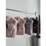 Fendi Rex Rabbit Fur Vest G21 (consult customer service to confirm size before placing an order)