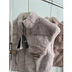 Fendi Rex Rabbit Fur Vest G21 (consult customer service to confirm size before placing an order)