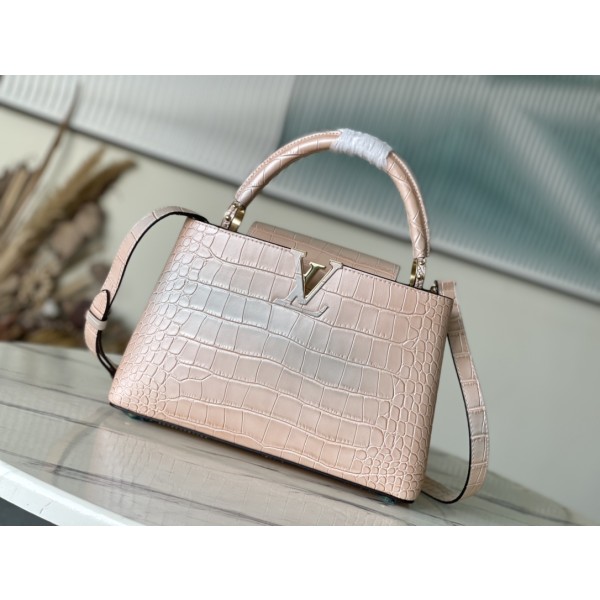 𝐋𝐎𝐔𝐈𝐒𝐕𝐔𝐈𝐓𝐓𝐎𝐍 Flowing Gold Crocodile Pattern M48865