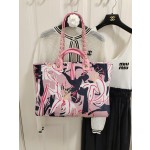 CHANEL print ➕ Wooden pearl logo beach bag model number AS3257