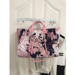 CHANEL print ➕ Wooden pearl logo beach bag model number AS3257