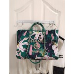 CHANEL print ➕ Wooden pearl logo beach bag model number AS3257