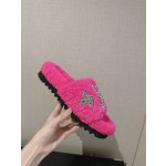 Louis Vuitton wool thick sole slippers