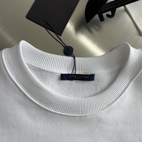 Louis Vuitton 23ss New Round Neck Sweater with Pumpkin Pattern Appearing from Bottom