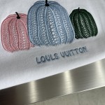 Louis Vuitton 23ss New Round Neck Sweater with Pumpkin Pattern Appearing from Bottom