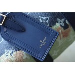 𝐋𝐎𝐔𝐈𝐒𝐕𝐔𝐈𝐓𝐓𝐎𝐍 M46804Keepall XS handbag black silver color pumpkin screen printing