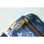 𝐋𝐎𝐔𝐈𝐒𝐕𝐔𝐈𝐓𝐓𝐎𝐍 M46804Keepall XS handbag black silver color pumpkin screen printing