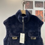 Fendi Goose Down Mink Vest G59 (consult customer service to confirm size before placing an order)