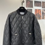 LOEWE genuine leather baseball down jacket G26 (consult customer service to confirm size before placing an order)
