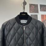 LOEWE genuine leather baseball down jacket G26 (consult customer service to confirm size before placing an order)