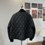 LOEWE genuine leather baseball down jacket G26 (consult customer service to confirm size before placing an order)