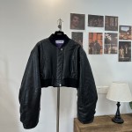 LOEWE genuine leather baseball down jacket G25 (consult customer service to confirm size before placing an order)