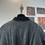 LOEWE genuine leather baseball down jacket G25 (consult customer service to confirm size before placing an order)