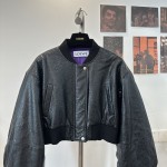 LOEWE genuine leather baseball down jacket G25 (consult customer service to confirm size before placing an order)