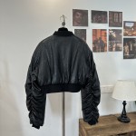 LOEWE genuine leather baseball down jacket G25 (consult customer service to confirm size before placing an order)