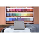 Kelly25 Elephant Gray Gold Buckle Epsom Leather